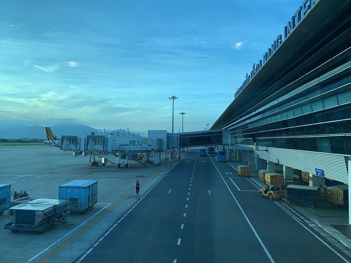 Aircraft on the apron at Da Nang International Airport
